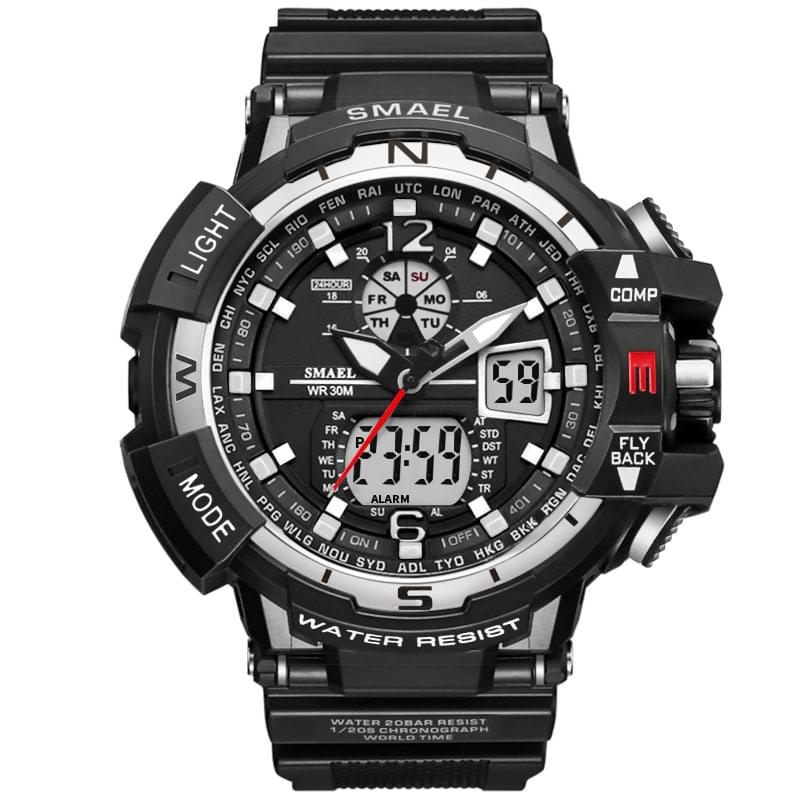 SMAEL 1376C – Reloj Deportivo Digital con Doble Pantalla para Hombre