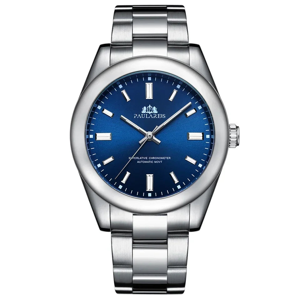 Reloj Mecánico Automático para Hombre – Acero Inoxidable Arcoíris 41mm