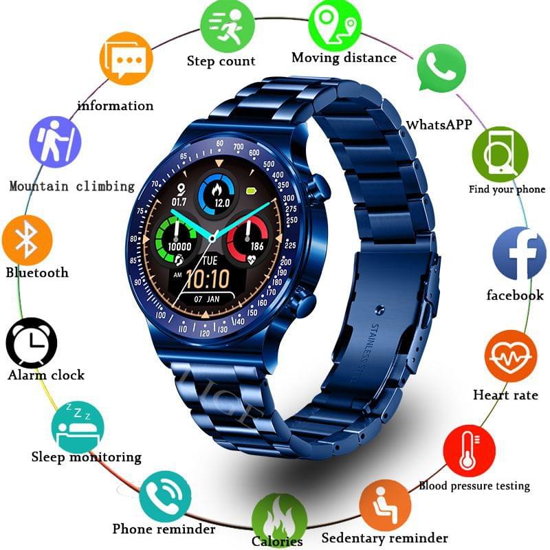 Pulsera Inteligente BANGWEI con Llamadas, Monitor de Presión y Podómetro