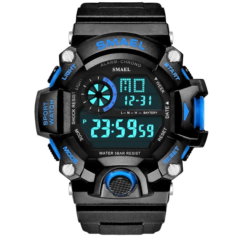 SMAEL 1385C Reloj Digital Militar para Hombre, Resistente al Agua 50M
