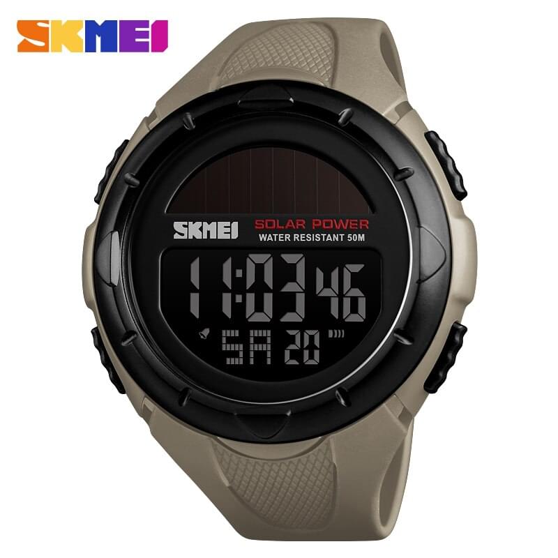 SKMEI 1405 – Reloj Digital Militar con Energía Solar para Hombre