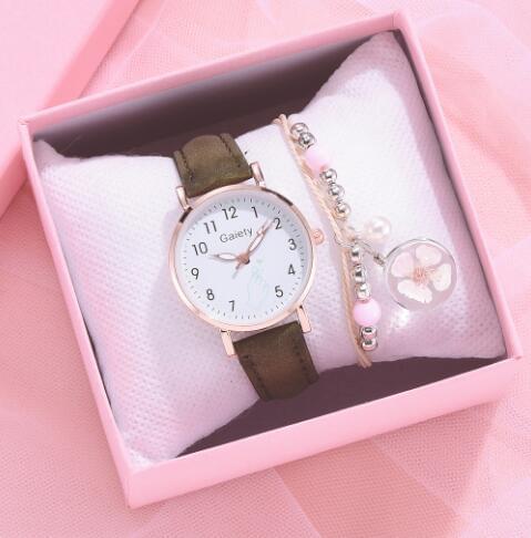 Reloj de Cuarzo Vintage para Mujer – Correa de PU Casual y Deportivo