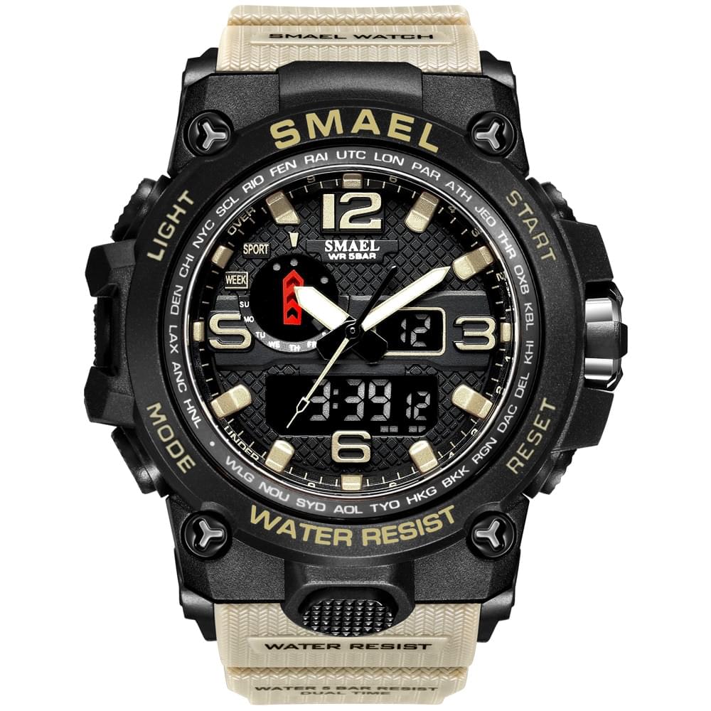 SMAEL 1545D – Reloj Militar Doble Pantalla para Hombre