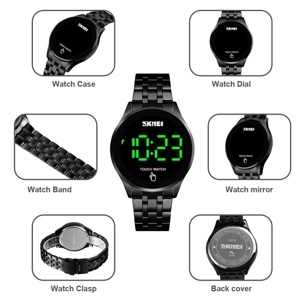 Reloj Digital Táctil para Hombre SKMEI 1579 - Elegancia y Tecnología en tu Muñeca
