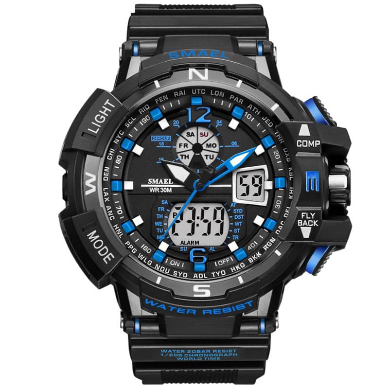 SMAEL 1376C – Reloj Deportivo Digital con Doble Pantalla para Hombre