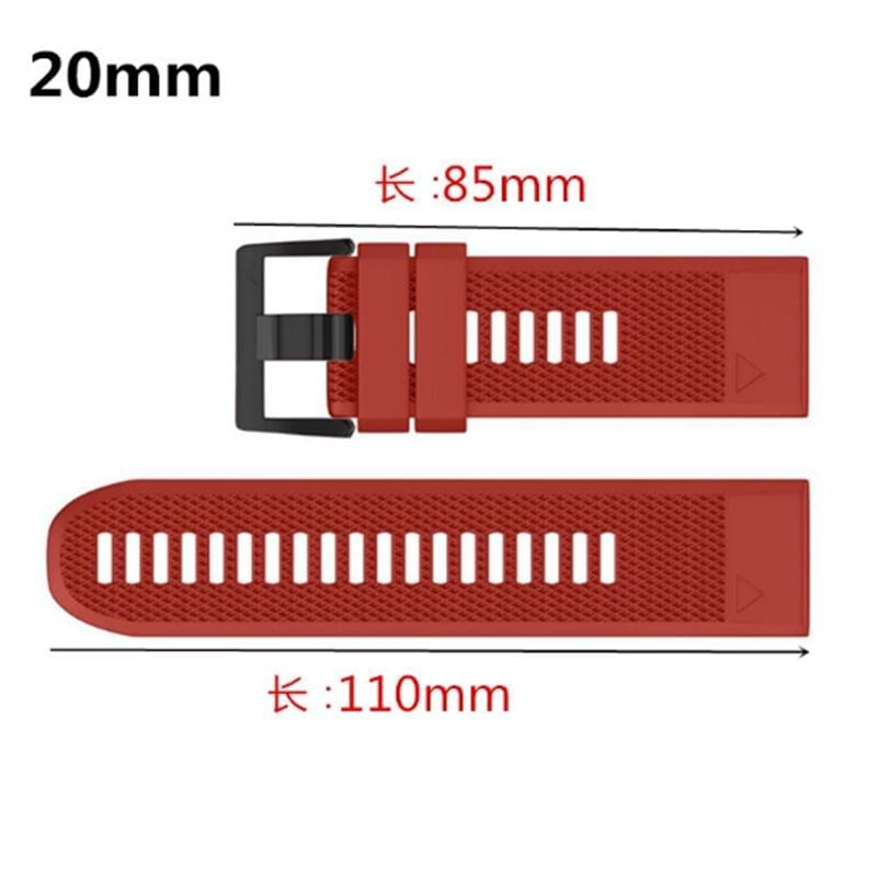 Correa de Silicona FIFATA para Garmin Fenix y Forerunner - en la muñeca