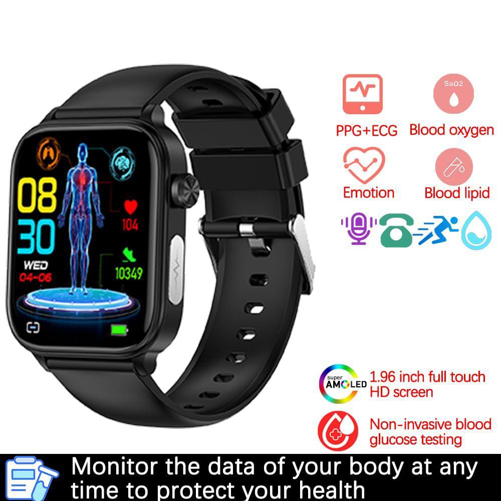 Smartwatch con ECG, PPG y Monitor de Presión Arterial Multideporte