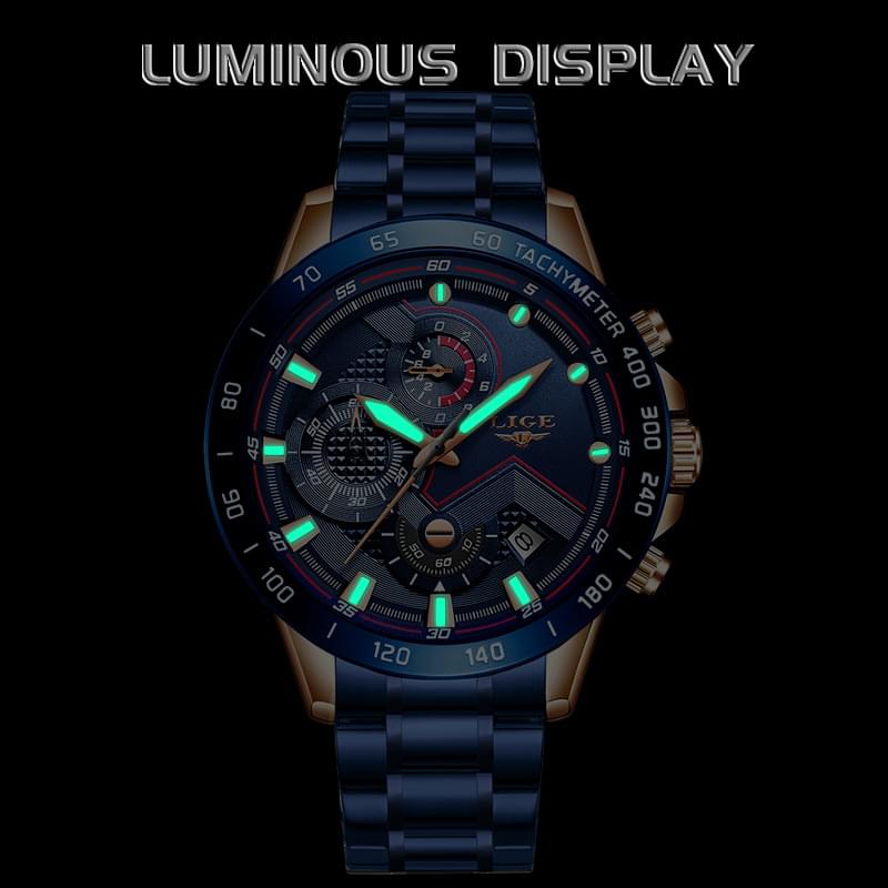 Reloj LIGE Business Multifuncional para Hombre