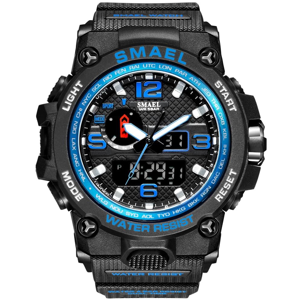 SMAEL 1545D – Reloj Militar Doble Pantalla para Hombre