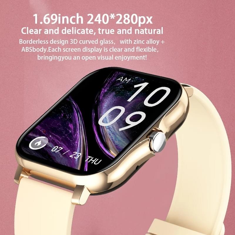 Smartwatch Unisex con Pantalla a Color de 1.69 Pulgadas
