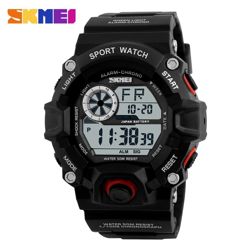 SKMEI 1019 – Reloj Digital Militar con LED para Hombre