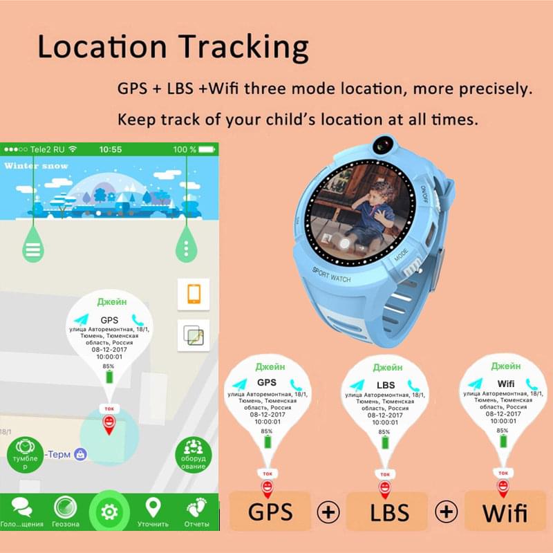 Q360 Reloj Inteligente Infantil con Cámara, GPS y WiFi