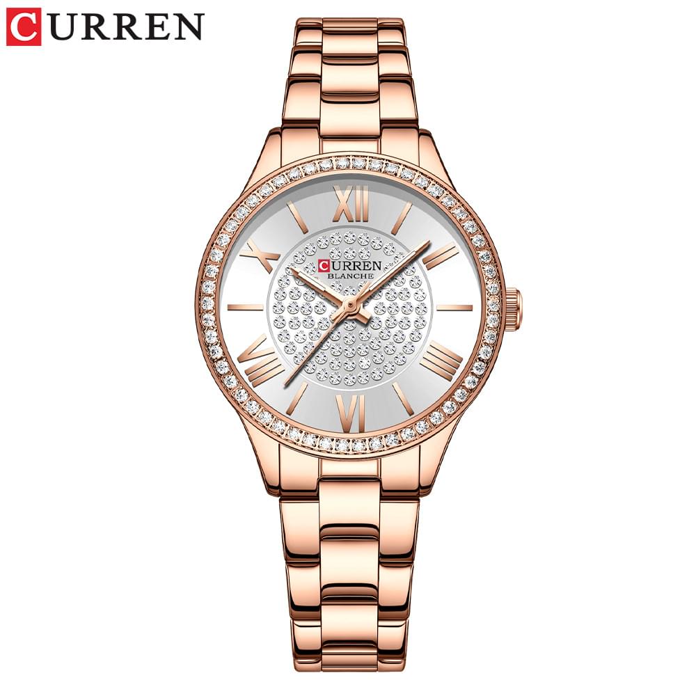 Reloj de Cuarzo Casual para Mujer con Correa de Acero