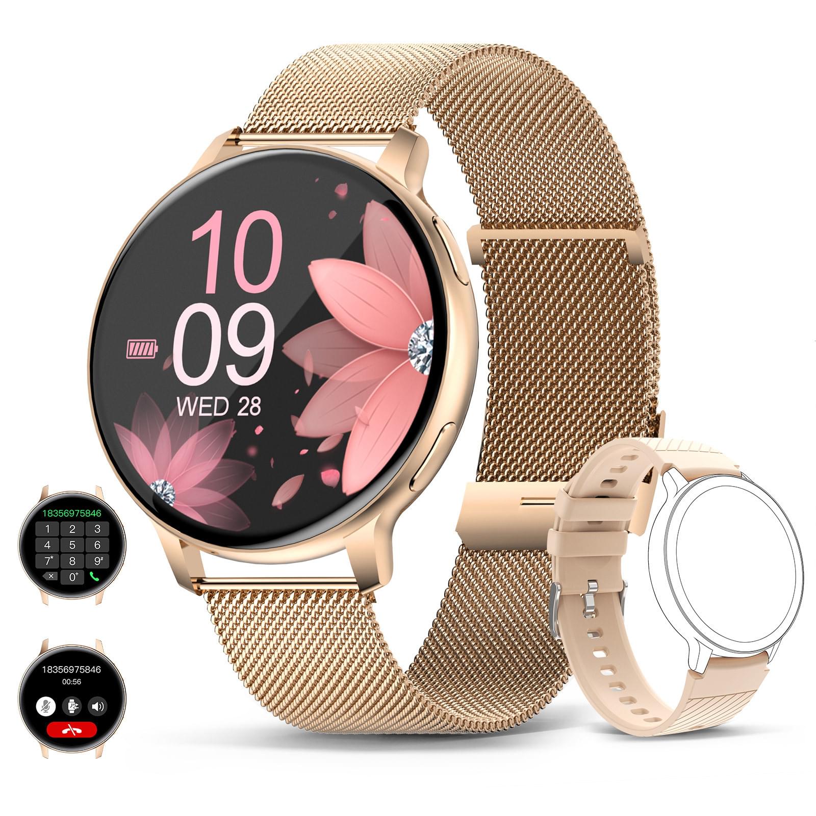 S53 Smartwatch con Llamadas, Contador de Pasos y Monitor de Sueño