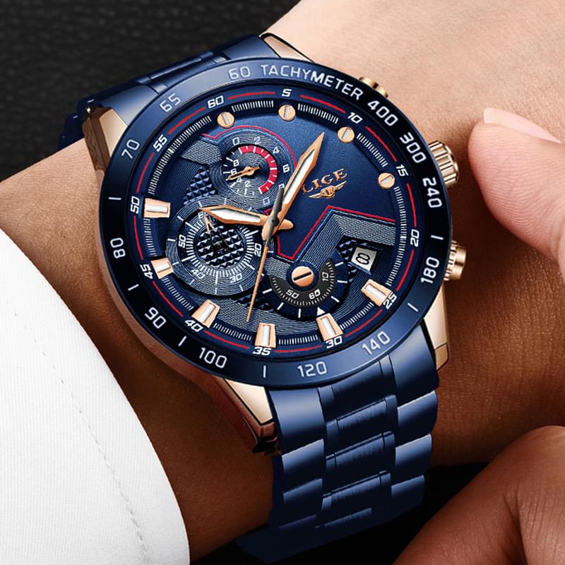 Reloj LIGE Business Multifuncional para Hombre