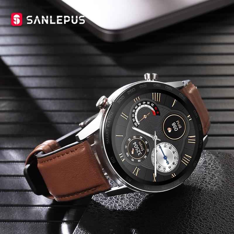 SANLEPUS Smartwatch con Monitor Cardíaco (ECG) y Llamadas Bluetooth para Hombre y Mujer