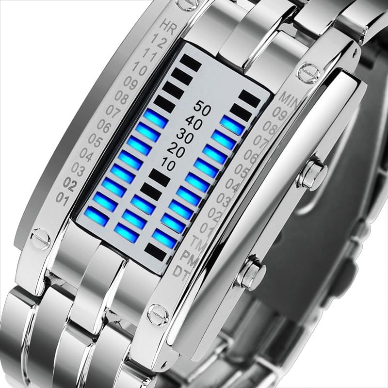 SKMEI 0953 – Reloj Digital Deportivo para Mujer con Correa de Acero