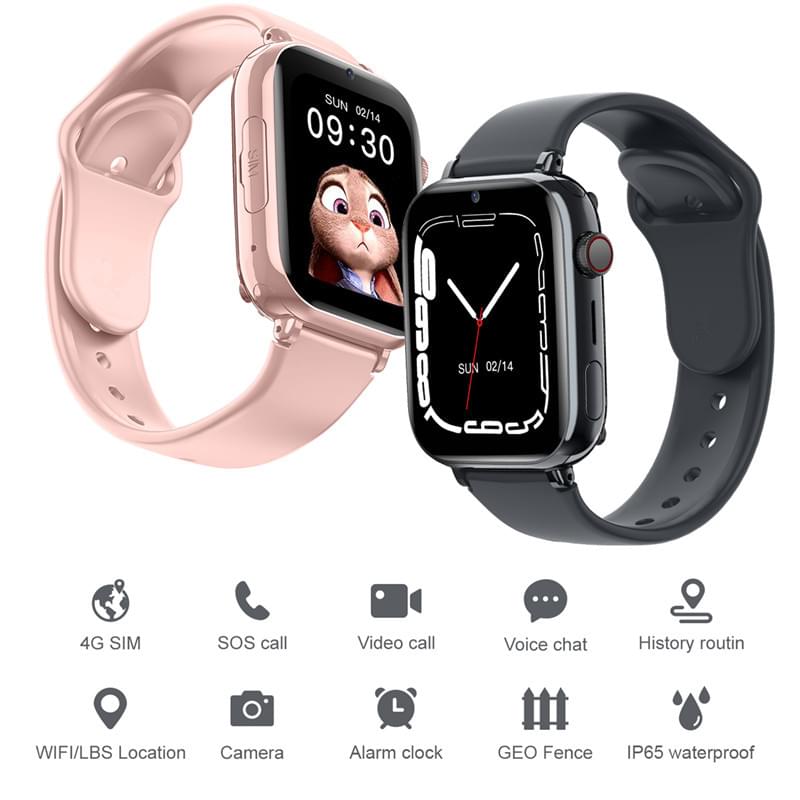 Reloj Inteligente para Niños 4G con Pantalla 1.85", GPS y Resistente al Agua