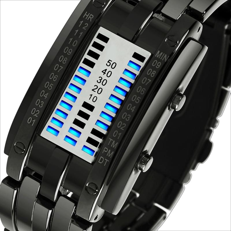 SKMEI 0953 – Reloj Digital Deportivo para Mujer con Correa de Acero