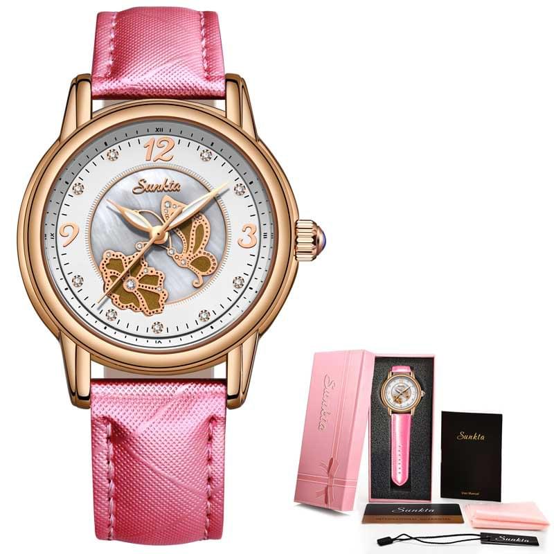 Reloj de Cerámica LIGE para Mujer, Elegante y Resistente al Agua
