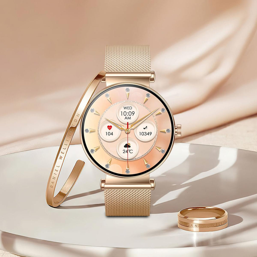 Y16 Smartwatch Ultra Delgado con Pantalla AMOLED Always-On 466x466 - en la muñeca