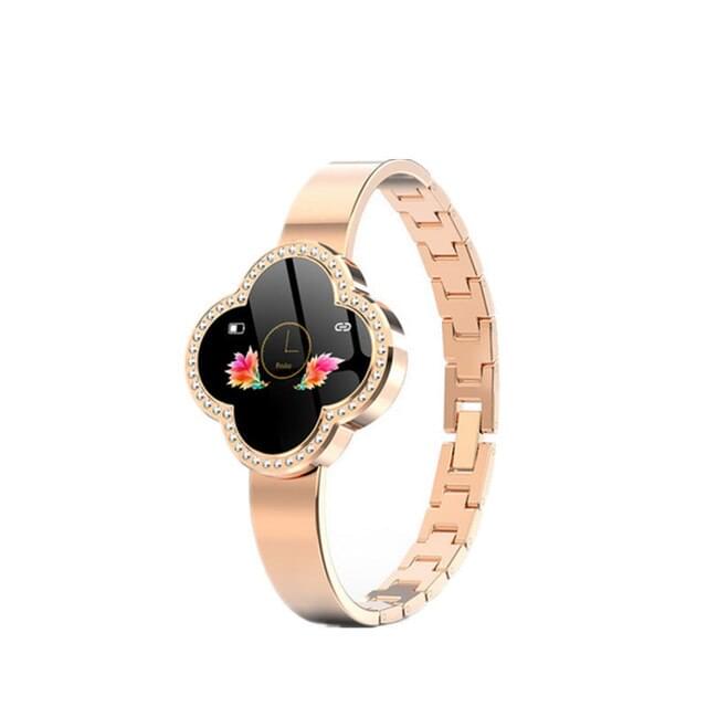S6 Pulsera Inteligente para Mujer con Ritmo Cardíaco y Presión Arterial IP67