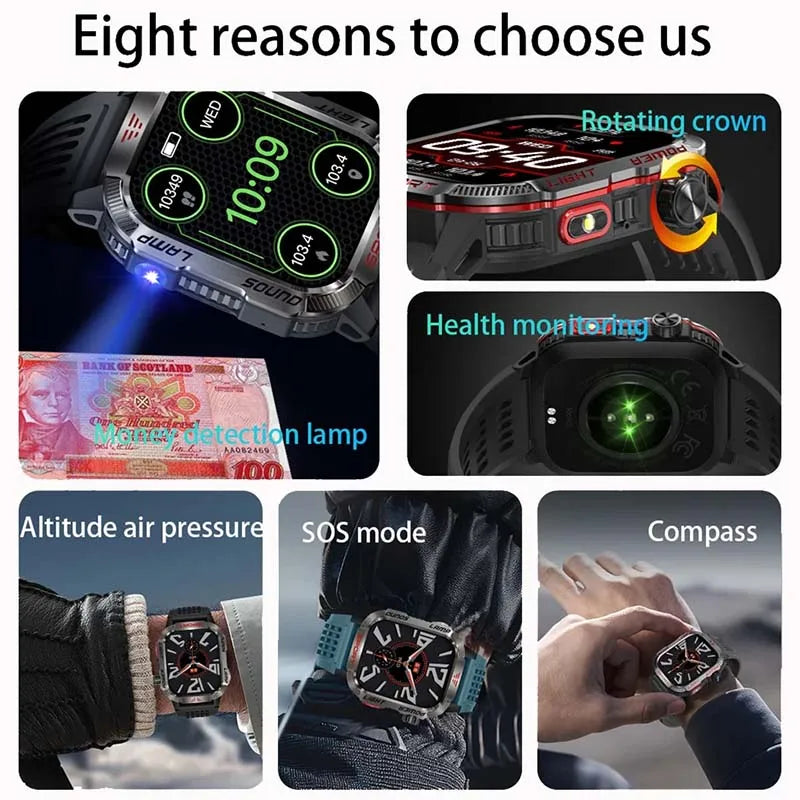 GZYR Smartwatch 2.01 con Llamadas Bluetooth y Batería de 600 mAh - vista de detalle