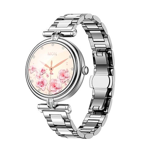 Smartwatch para Mujer con Llamadas Bluetooth, Esfera Personalizable y Modos Deportivos - en la muñeca