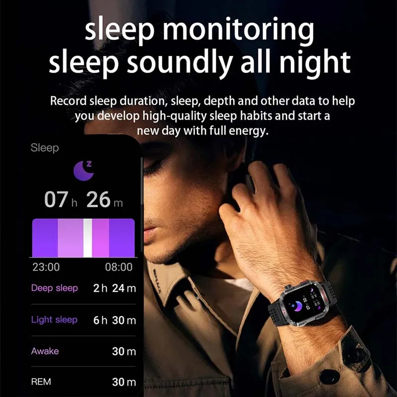 GZYR Smartwatch 2.01" con Llamadas Bluetooth y Batería de 600 mAh