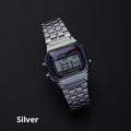 Reloj Digital Retro Unisex – Acero Inoxidable Estilo Vintage - vista de detalle