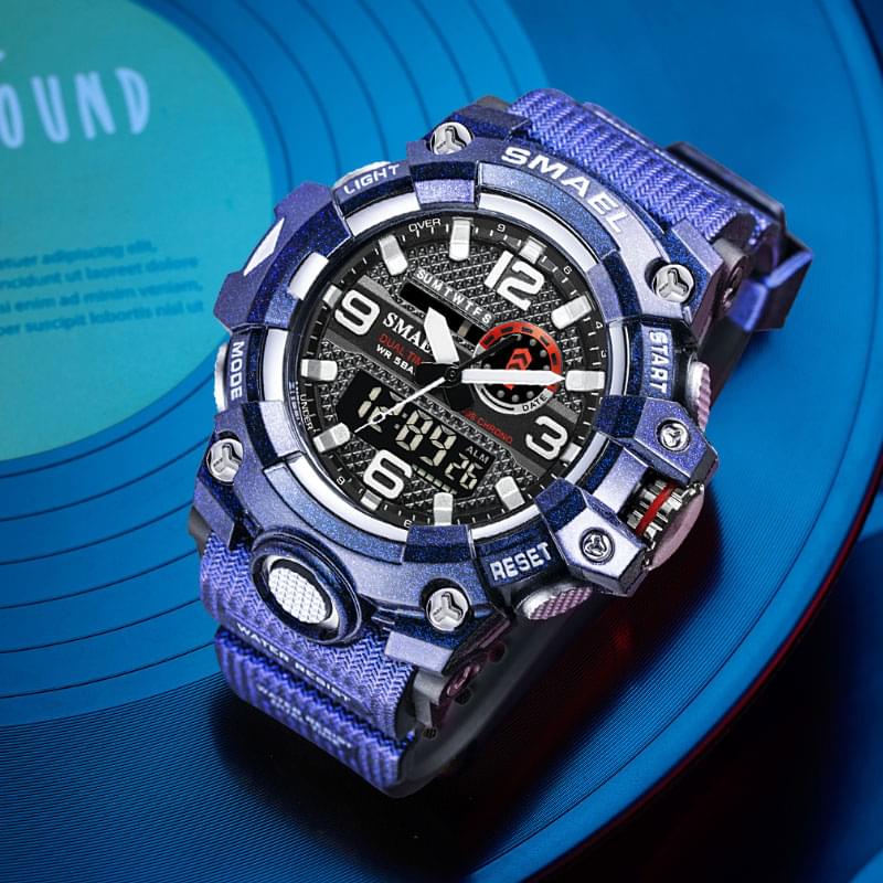 SMAEL 8035 Reloj Deportivo Digital para Hombre, Resistente al Agua 50M