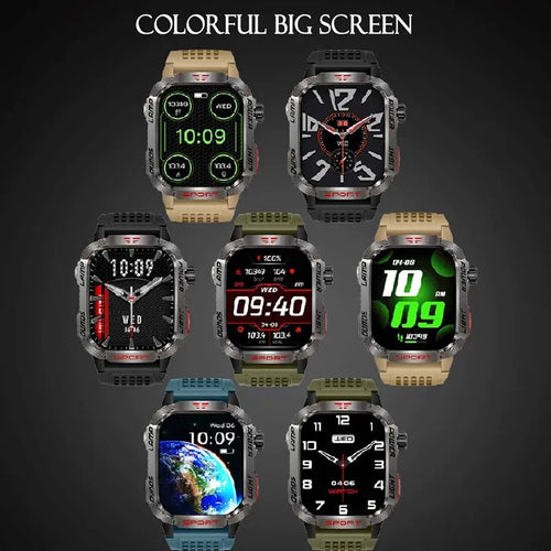 GZYR Smartwatch 2.01 con Llamadas Bluetooth y Batería de 600 mAh - vista frontal