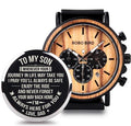 Reloj de Cuarzo para Hombre con Grabado Personalizado, Regalo Familiar