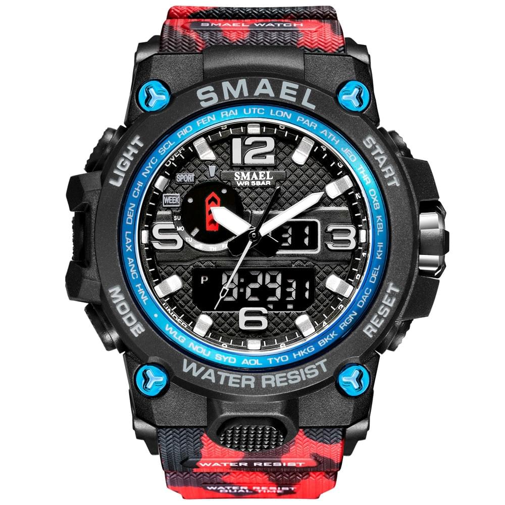 SMAEL 1545D – Reloj Militar Doble Pantalla para Hombre