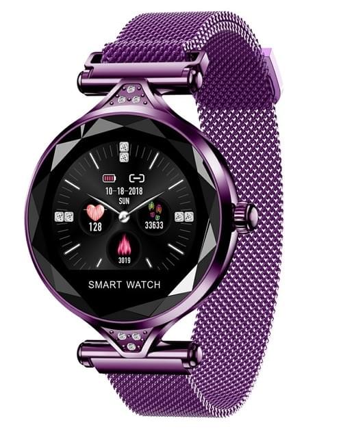 H1 Pulsera Inteligente para Mujer con Pantalla a Color y Diamantes