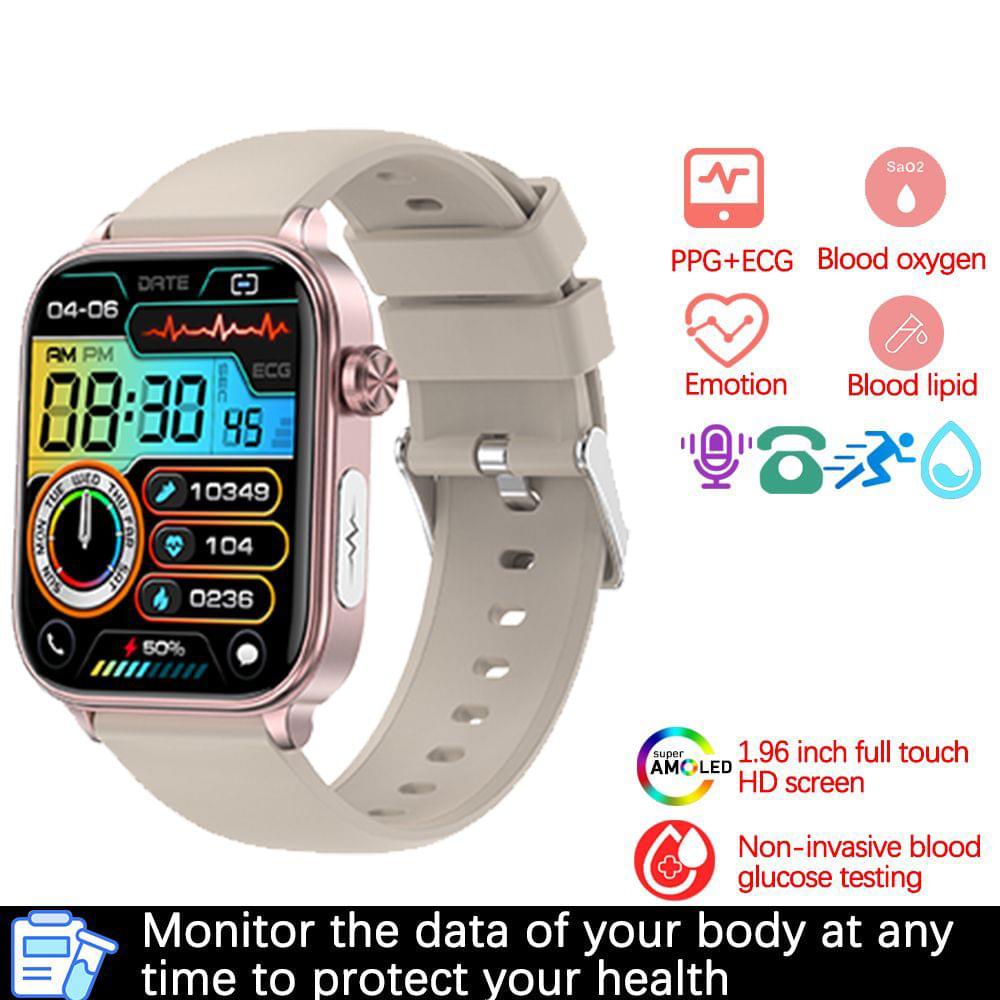 Smartwatch con ECG, PPG y Monitor de Presión Arterial Multideporte