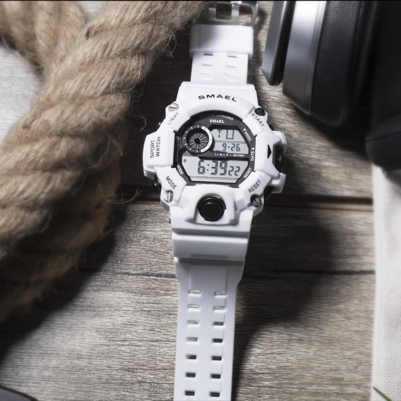 SMAEL 1385C Reloj Digital Militar para Hombre, Resistente al Agua 50M