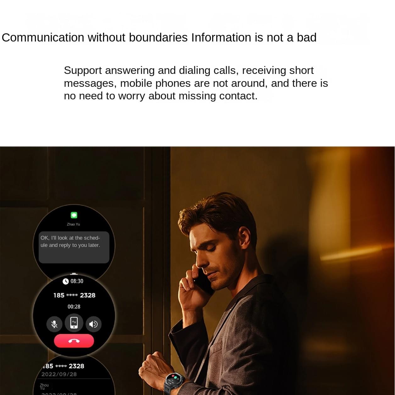 KT85 Smartwatch con Linterna y Monitor de Oxígeno