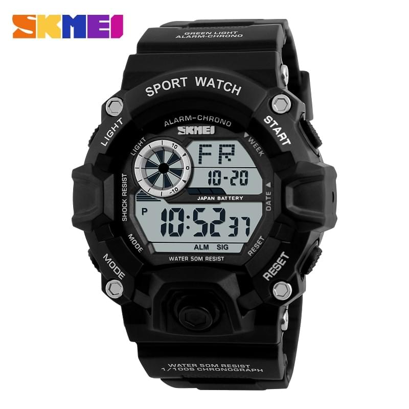 SKMEI 1019 – Reloj Digital Militar con LED para Hombre