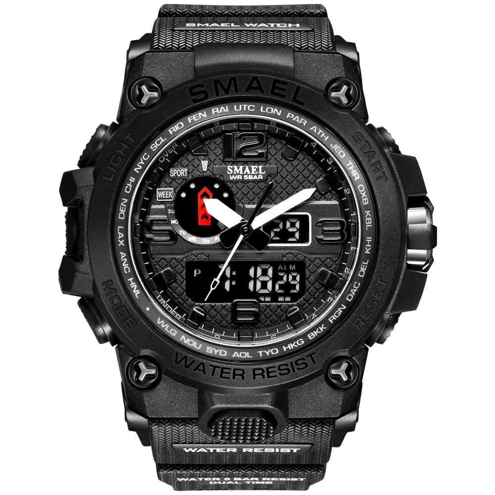 SMAEL 1545D – Reloj Militar Doble Pantalla para Hombre