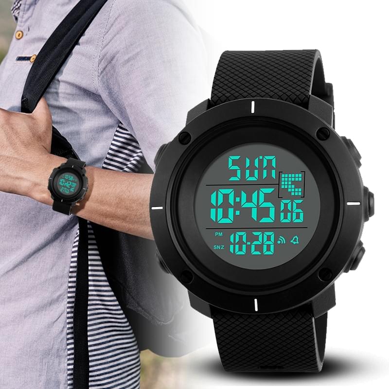 SKMEI 1313 – Reloj Digital Deportivo Multifunción para Hombre - vista frontal