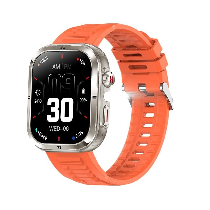 Smartwatch con Llamadas Bluetooth, Control de Música y Monitor de Salud - vista frontal