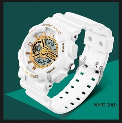 SANDA – Reloj Digital Militar Deportivo para Hombre con Correa de Goma