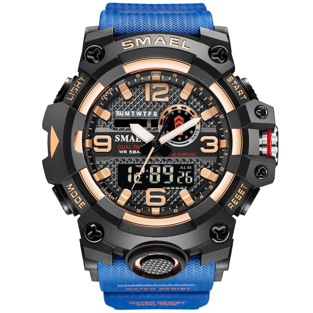 SMAEL 8035 Reloj Deportivo Digital para Hombre, Resistente al Agua 50M