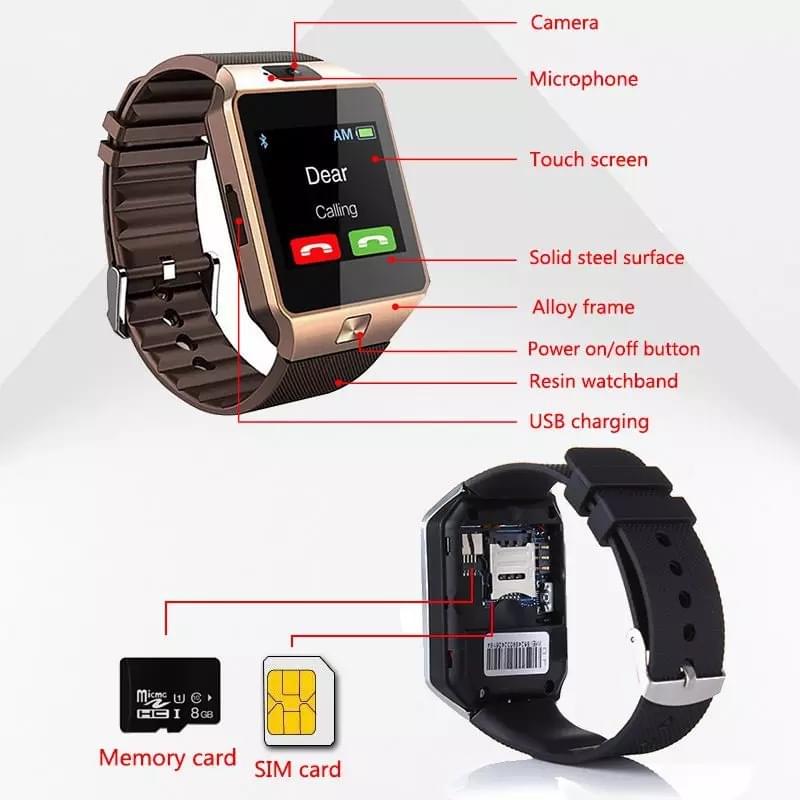 DZ09 Reloj Teléfono Inteligente para Niños con Pantalla Táctil y Llamadas - en la muñeca
