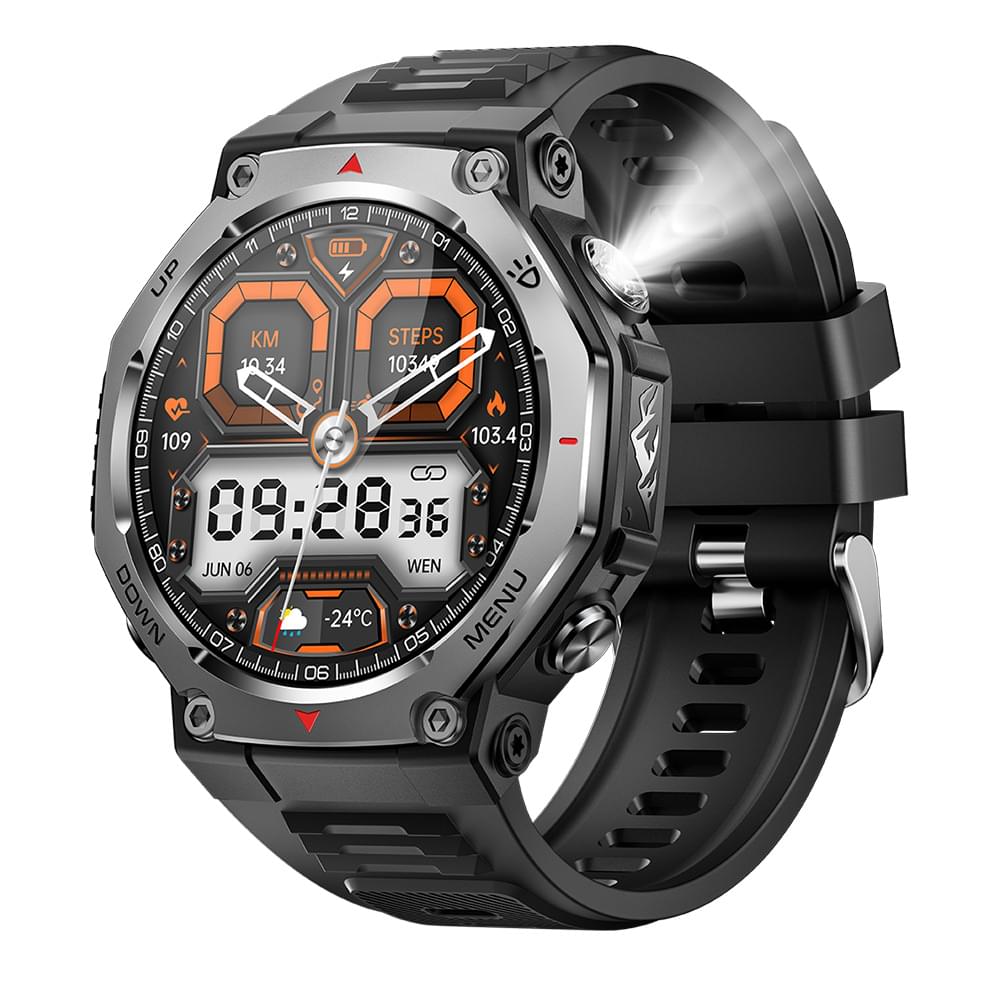KT85 Smartwatch con Linterna y Monitor de Oxígeno