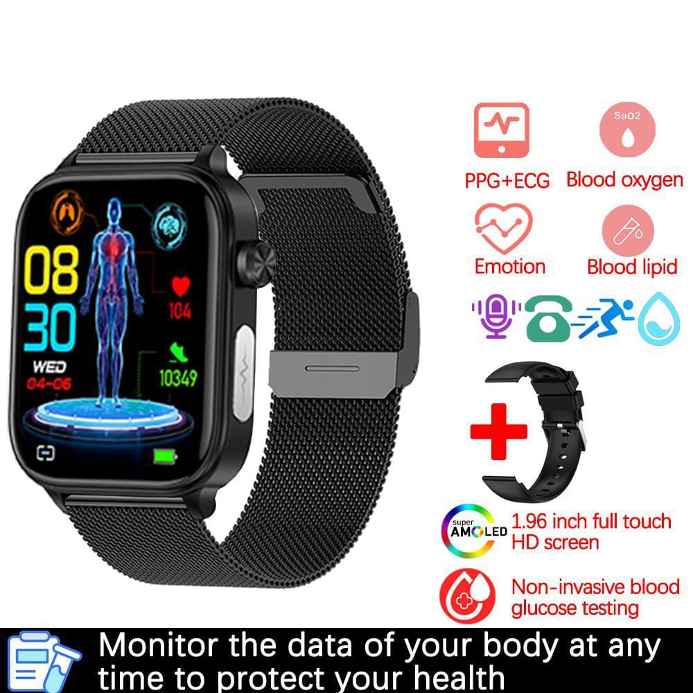 Smartwatch con ECG, PPG y Monitor de Presión Arterial Multideporte