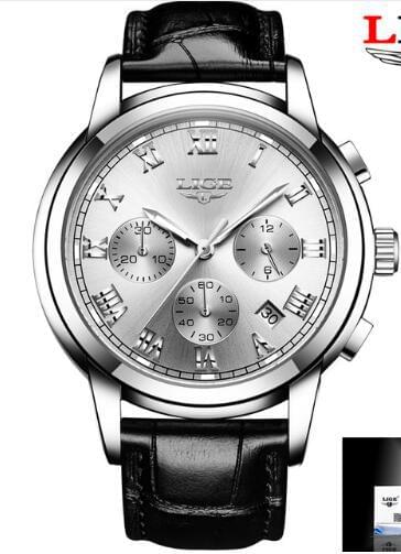 Reloj LIGE Business para Hombre con Correa de Cuero