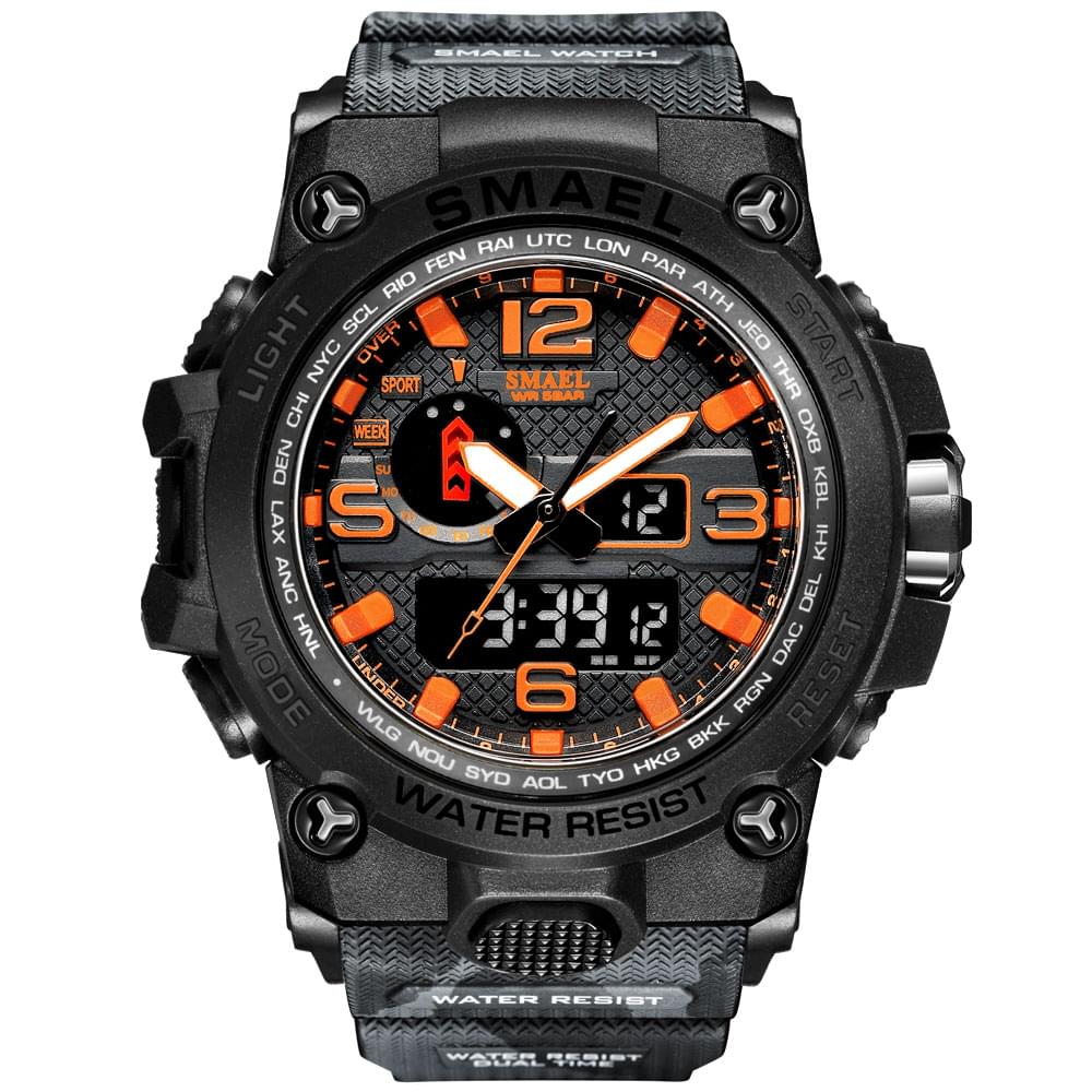 SMAEL 1545D – Reloj Militar Doble Pantalla para Hombre