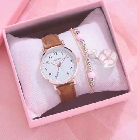 Reloj de Cuarzo Vintage para Mujer – Correa de PU Casual y Deportivo